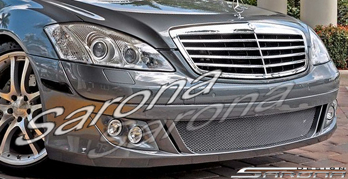 Custom Mercedes S Class  Sedan Front Bumper (2007 - 2012) - $980.00 (Part #MB-089-FB)